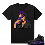 Court Purple 13s Jordan  tees black Icy Grill