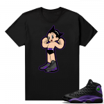 Court Purple 13s Jordan  tees black Snkrboy