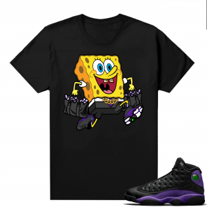 Court Purple 13s Jordan  tees black Spongebob Money Bags