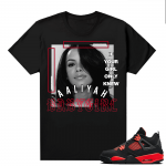 Red Thunder 4s - Tees Black Aaliyah