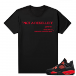 Red Thunder 4s - Tees Black Not A Reseller