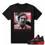 Red Thunder 4s - Tees Black Pablo