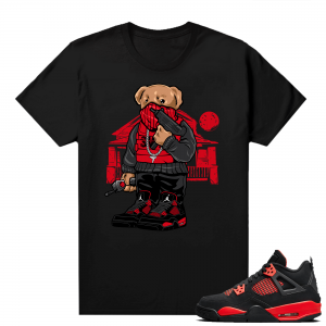 Red Thunder 4s - Tees Black Trap Bear