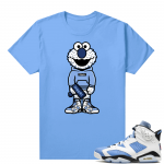 UNC 6s Jordan - Tees Blue shirt Drippin Elmo