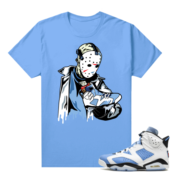 UNC 6s Jordan - Tees Blue shirt Jason