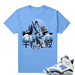 UNC 6s Jordan - Tees Blue shirt Kisame