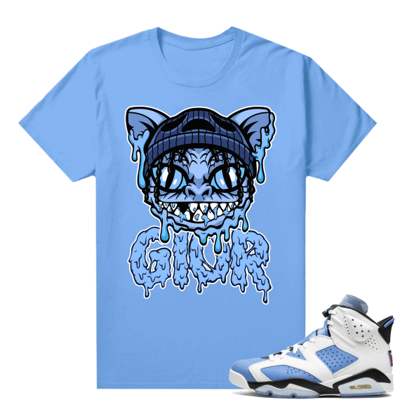 UNC 6s Jordan - Tees Blue shirt Marcello Gior Super Gremlin