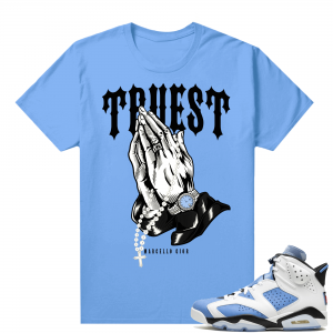 UNC 6s Jordan - Tees Blue shirt Marcello Gior Truest