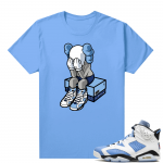 UNC 6s Jordan - Tees Blue shirt Toy x AJ6