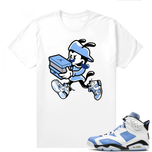 UNC 6s Jordan - Tees White shirt Double Up