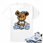 UNC 6s Jordan - Tees White shirt Misfit Teddy