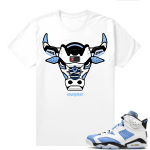 UNC 6s Jordan - Tees White shirt Rare Air Bull