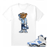 UNC 6s Jordan - Tees White shirt Soulja Bear