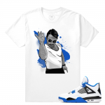 Match Jordan 4 Motorsport | Salt Bae | White T shirt