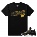 Match Jordan 4 Royalty | Rare Air IV | Black T shirt