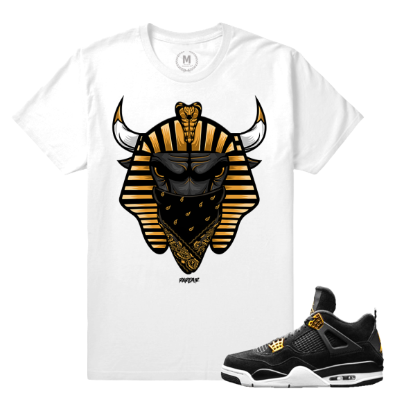 Match Jordan 4 Royalty | Royal Bull | White T shirt