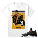 Match Jordan 4 Royalty | Fast Lane 4s | White T shirt