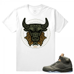 Match Jordan 5 Take Flight | Bully Muertos | White T shirt