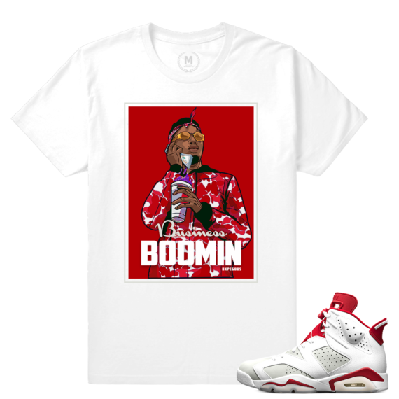 Match Jordan 6 Alternate | Metro Boomin | White T shirt