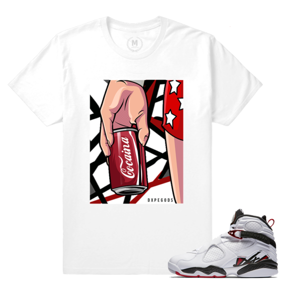 Match Jordan 8 Alternate | Cocaina | White T shirt