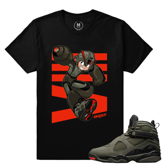 Match Jordan 8 Take Flight | Air Mega | Black T shirt