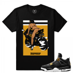 Match Jordan 4 Royalty | Fast Lane 4s | Black T shirt