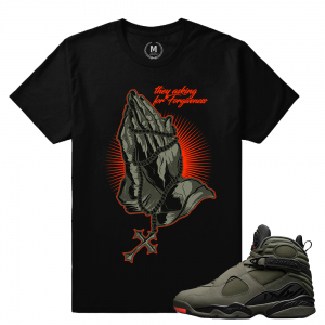 Match Jordan 8 Take Flight | Forgiveness | Black T shirt