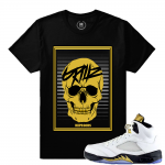 Match Olympic 5 Jordan Retro | Gold Grillz | Black T shirt