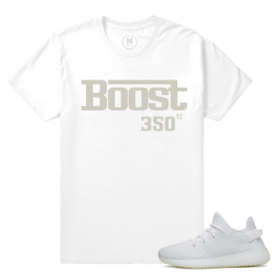 Match Yeezy Boost 350 V2 Cream White | Boost 350 | White T shirt