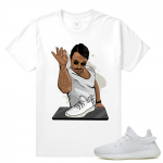 Match Yeezy Boost 350 V2 Cream White | Salt Bae Yeezys | White T shirt