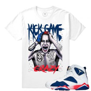 Match Jordan 7 Tinker Alternate | Joker Kick Game Crazy| White T shirt