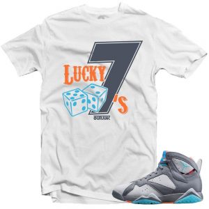 Retro 7 Barcelona Days shirts to match 'Lucky 7s' White Shirt