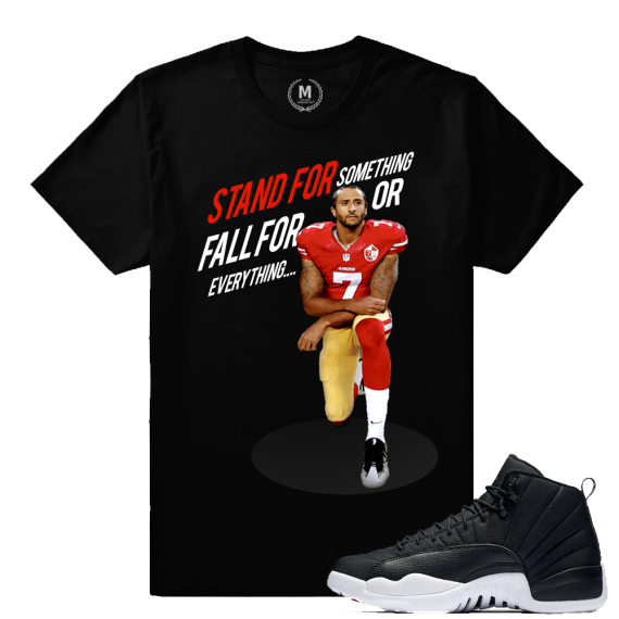 Match Neoprene 12s Jordan Retro | Kaepernick | Black T shirt