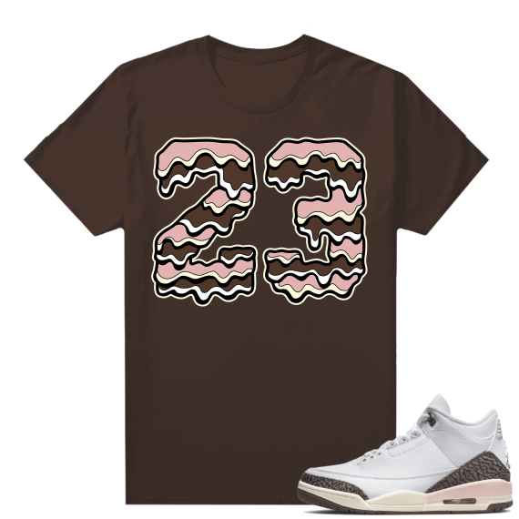 Dark Mocha 3s  Tees Brown 23 Drip