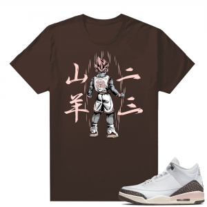 Dark Mocha 3s  Tees Brown Goku 23