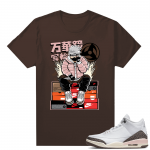 Dark Mocha 3s  Tees Brown Kakashi Hype