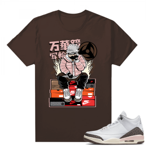 Dark Mocha 3s  Tees Brown Kakashi Hype