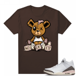 Dark Mocha 3s  Tees Brown Misfit Teddy