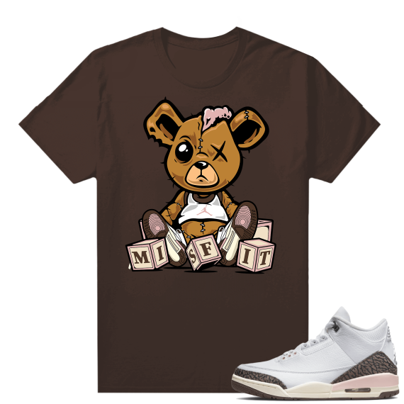 Dark Mocha 3s  Tees Brown Misfit Teddy