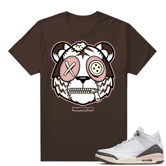 Dark Mocha 3s  Tees Brown Misunderstood Tiger