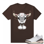 Dark Mocha 3s  Tees Brown Raging Bear