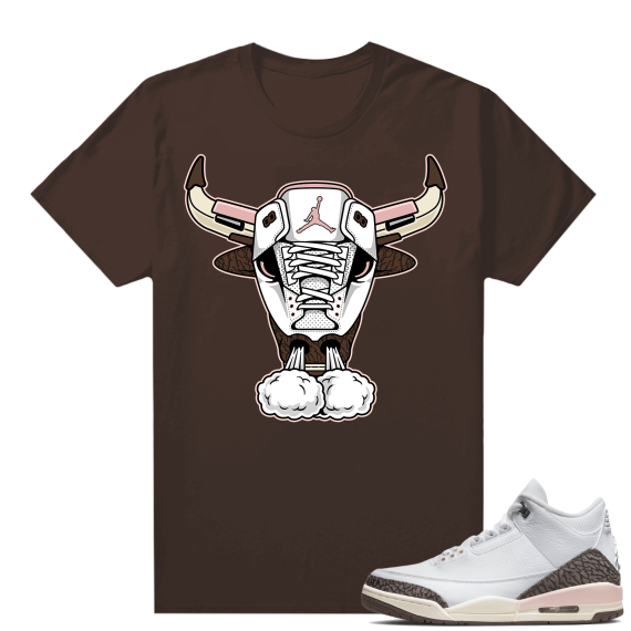 Dark Mocha 3s  Tees Brown Raging Bear