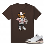 Dark Mocha 3s  Tees Brown Rich Bear