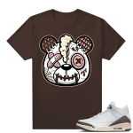 Dark Mocha 3s  Tees Brown SZY Heart Break Bear