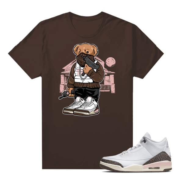 Dark Mocha 3s  Tees Brown Trap Bear