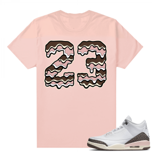 Dark Mocha 3s  Tees Pink 23 Drip