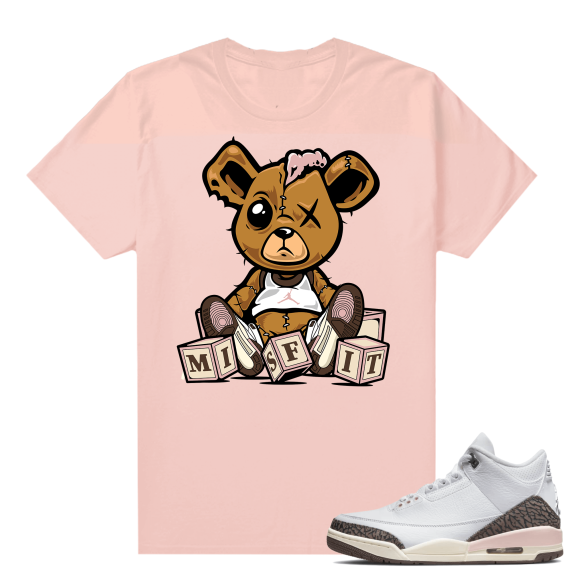 Dark Mocha 3s  Tees Pink Misfit Teddy