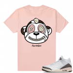 Dark Mocha 3s  Tees Pink Misunderstood Monkey