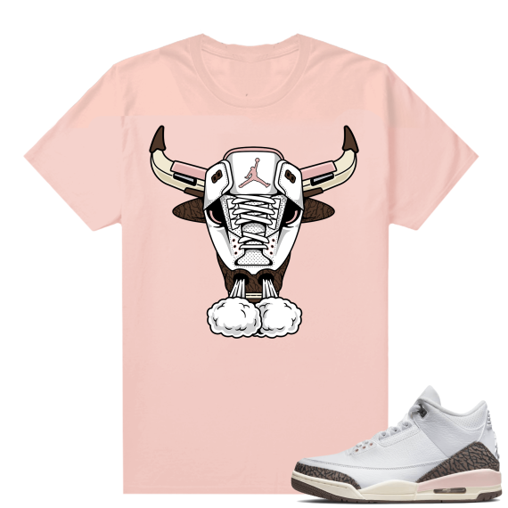 Dark Mocha 3s  Tees Pink Raging Bear