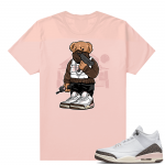 Dark Mocha 3s  Tees Pink Trap Bear